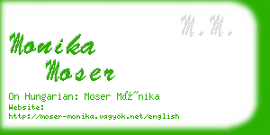 monika moser business card